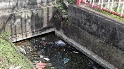 垃圾塞沟逢雨成灾  小蛇“游”入厨房吓坏商民