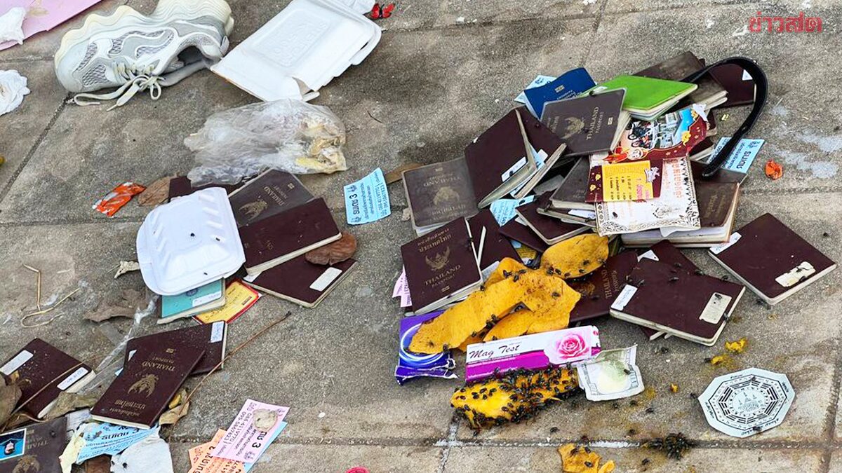 大量泰国护照 遭弃置波贝街头