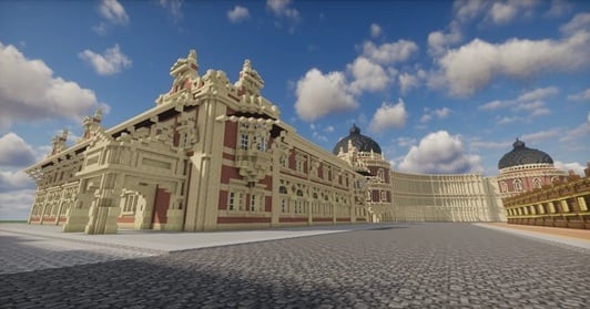 大马地标Minecraft平台重现 数字搭配细节广受好评