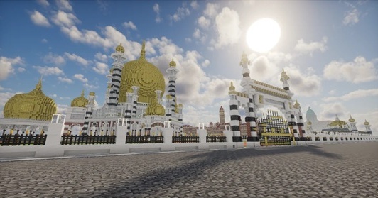 大马地标Minecraft平台重现 数字搭配细节广受好评