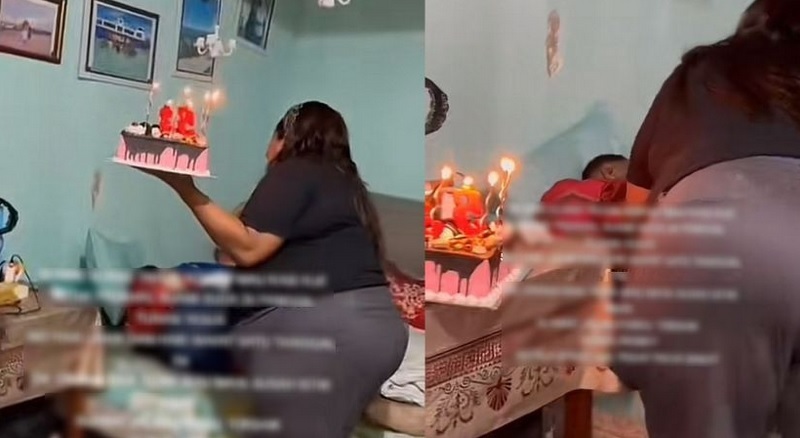 女子捧蛋糕欲送生日惊喜 丈夫却已在睡梦中离世