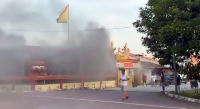安顺慈航寺失火 七成烧毁取消神诞