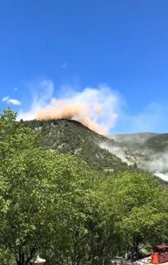 山西太山景区博物馆崩塌　多栋建筑秒变平地