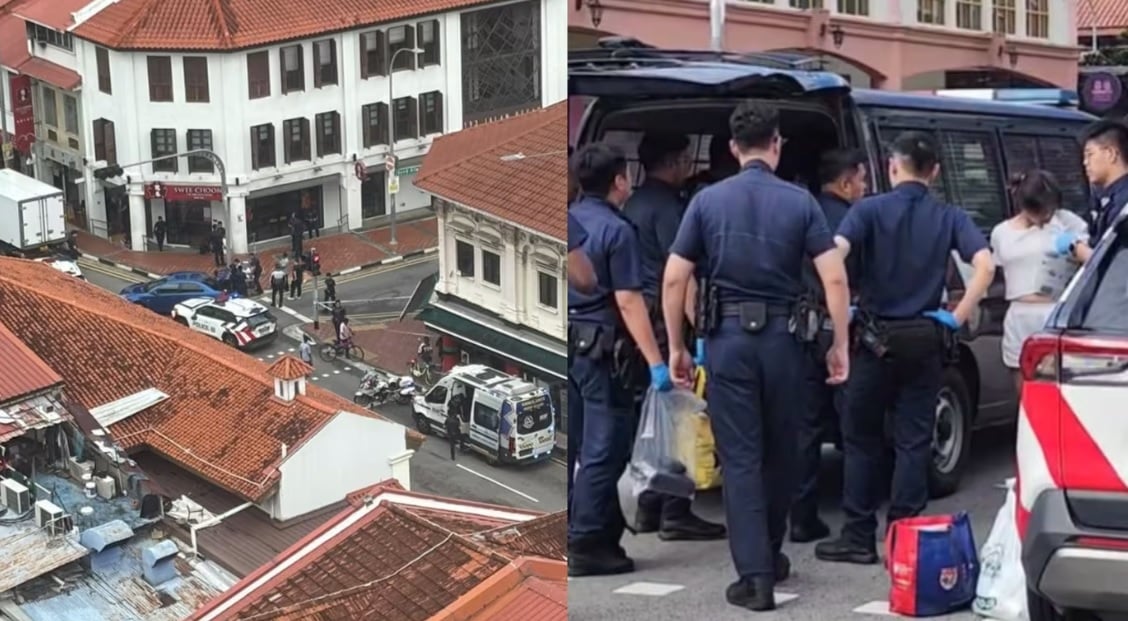 已签发 柔：狮城二三事：几名文身女子惹兰勿刹被捉 警方扛走多个旅行箱和多袋东西