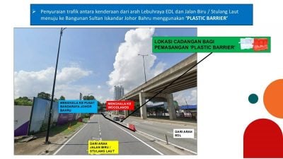 道路管制7月1日实施 舒缓EDL至新山关卡道路拥堵