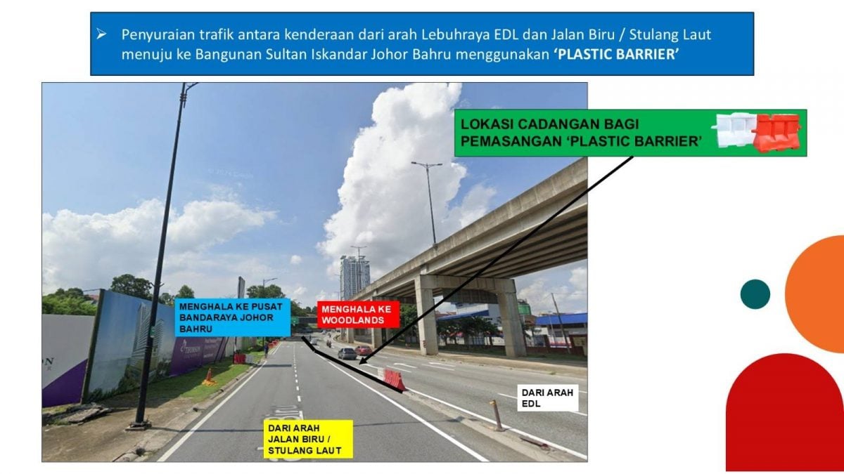 已签发 柔:道路管制7月1日实施 舒缓EDL至新山关卡道路拥堵