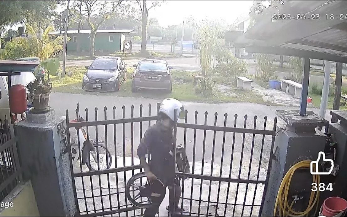 已签发 柔:闯住家偷摩托车轮辋,警正鉴定涉案嫌犯身份