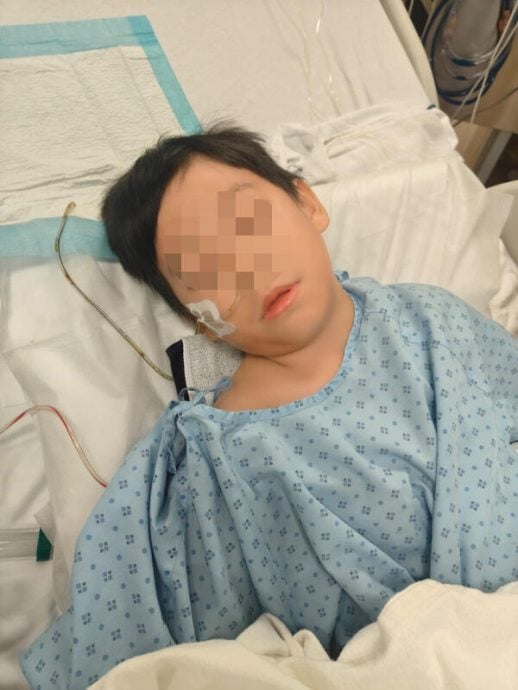 *已签发*柔：狮城二三事：从游乐场单杠架摔下撞伤  狮城9岁男童摘肾保命