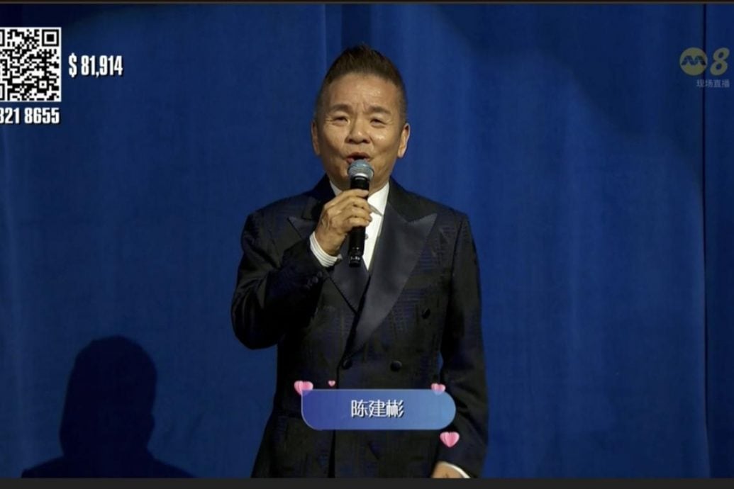 *已签发*柔:狮城二三事:参与《心手相连》直播 陈建彬嘴角有血吓坏观众