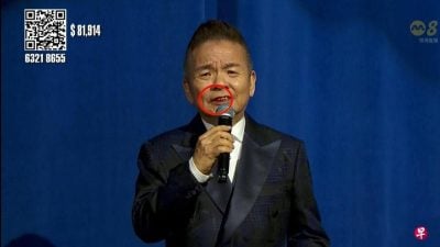 参与《心手相连》直播  陈建彬嘴角有血吓坏观众