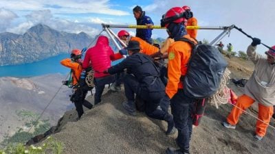 印尼活火山堕崖数日　26岁巴西女游客未获营救终不治