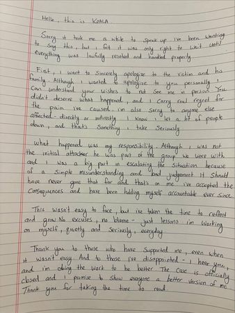 拳殴Jessi粉丝 Koala噤声10个月终道歉