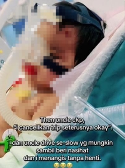 探病危儿途中痛哭 遇暖心司机安慰鼓励 巫裔女欲寻“Lim Chee Woo”致谢