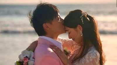 婚照加添小火柴人  方力申父亲节宣布当爸