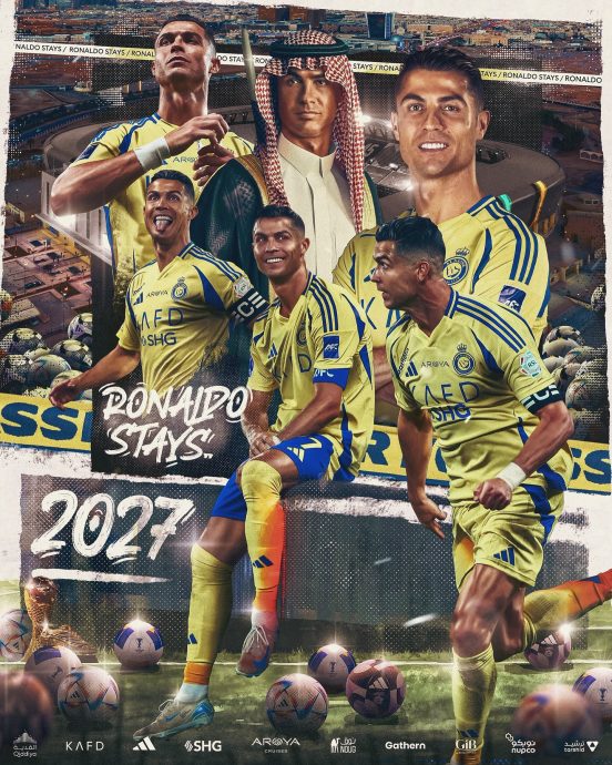 日薪283万令吉！  C罗续留沙地淘金