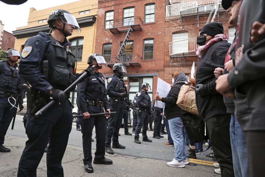 旧金山也爆发暴力事件 60人被捕、3警受伤