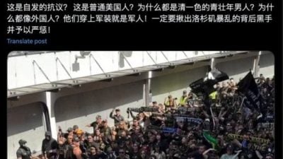 幕后黑手指使青壮年上街？ 网传影片无关洛城示威