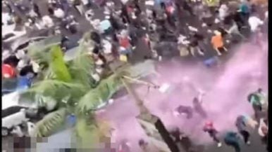 影片挪用肯雅示威场面  洛城没水柱驱离抗议者