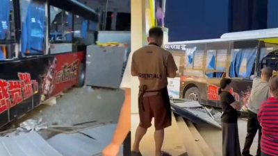 沈阳巴士连撞多车2死16伤  警方：操作不当失控