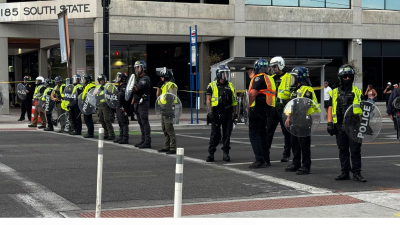 盐湖城万人游行爆枪响　众人惊慌逃命画面曝光
