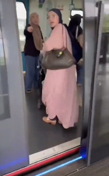 第一次搭MRT 女子忙着录影忘上车