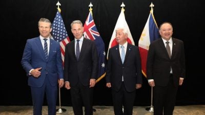 美澳日菲四国防长会面：关切中国破坏南海稳定