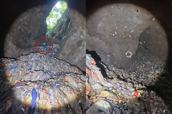 美丽景区发臭！张家界溶洞“垃圾堆7层楼”　居民：有10年前宝特瓶