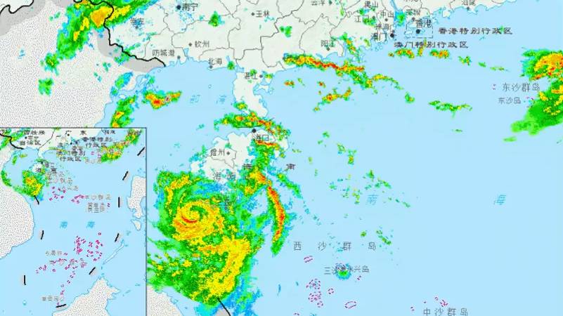 蝴蝶台风或在广东徐闻沿海登陆 三亚发暴雨红色预警