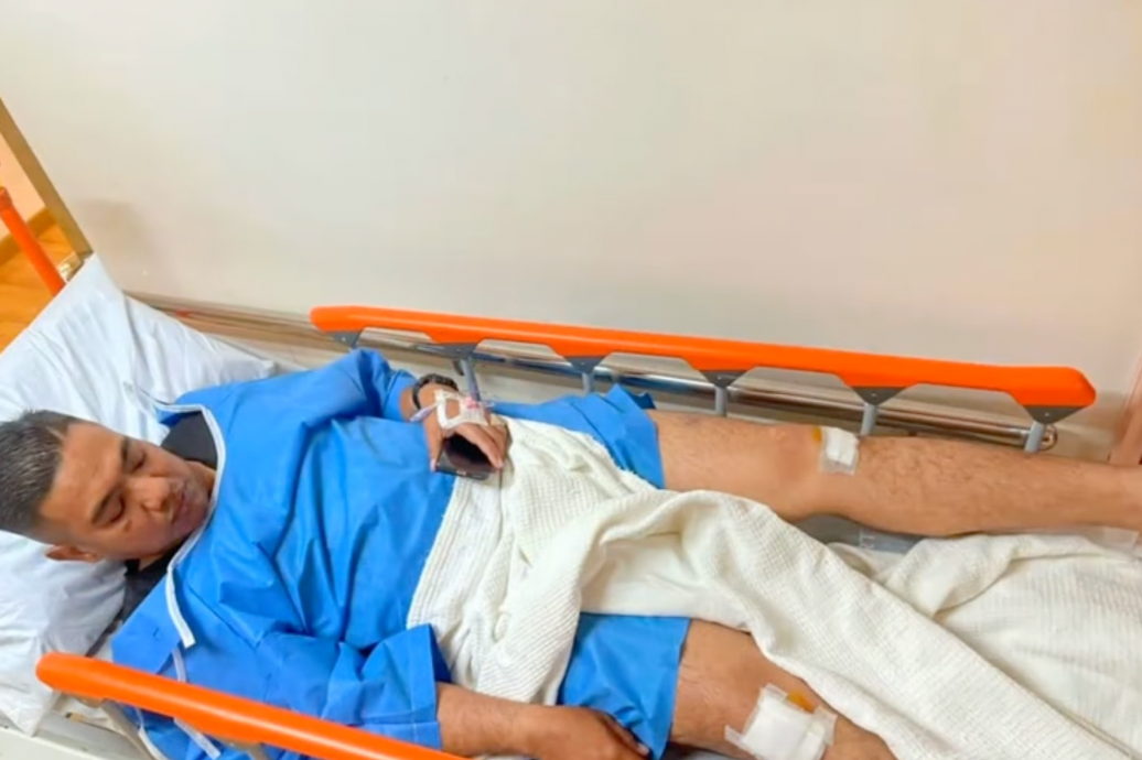 视频|交警执勤飞来横祸 遭违规司机撞伤入院