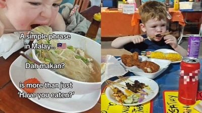 视频| 外国一家3口爱上大马 只因24小时能尝到美食