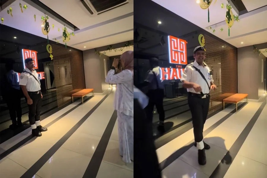 视频|外籍保安首见拍立得感好奇 她们当场为他拍照感动网民