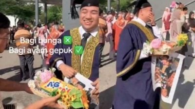 视频 | 花会谢，饭更香！ 毕业礼送炸鸡饭更实际