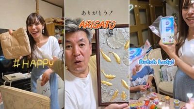 视频|风油万金油Dutch Lady牛奶…… 日女回乡探亲送大马好礼