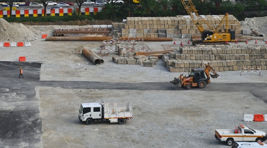 请签发（大北马封面头）槟轻快铁工程8月动工　现阶段仅进行地基测试