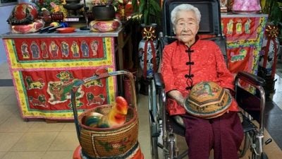 105岁人瑞林赛凤逝世  五代同堂子孙办喜丧