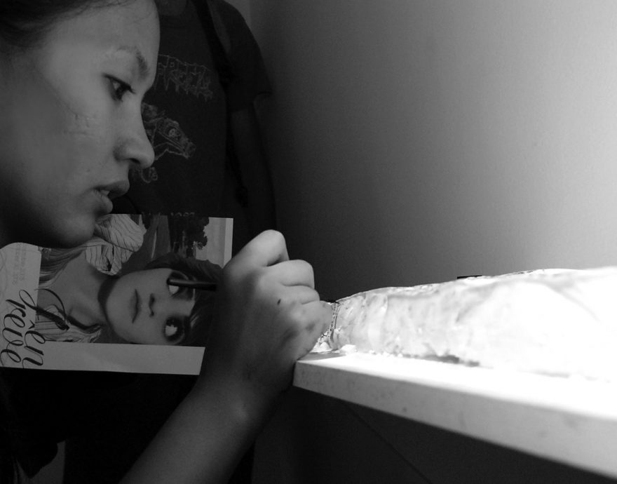 豆腐上书写《心经》 蔡佳葳个展7月5起举行