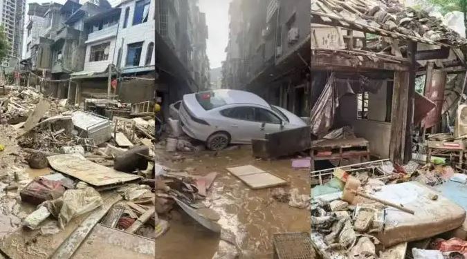 贵州榕江3天降雨量下满46个西湖 四川成都暴雨创纪录