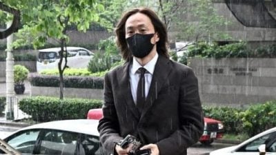 郑中基获准澄清赡养费不实报道　余思敏憔悴现身拒回应