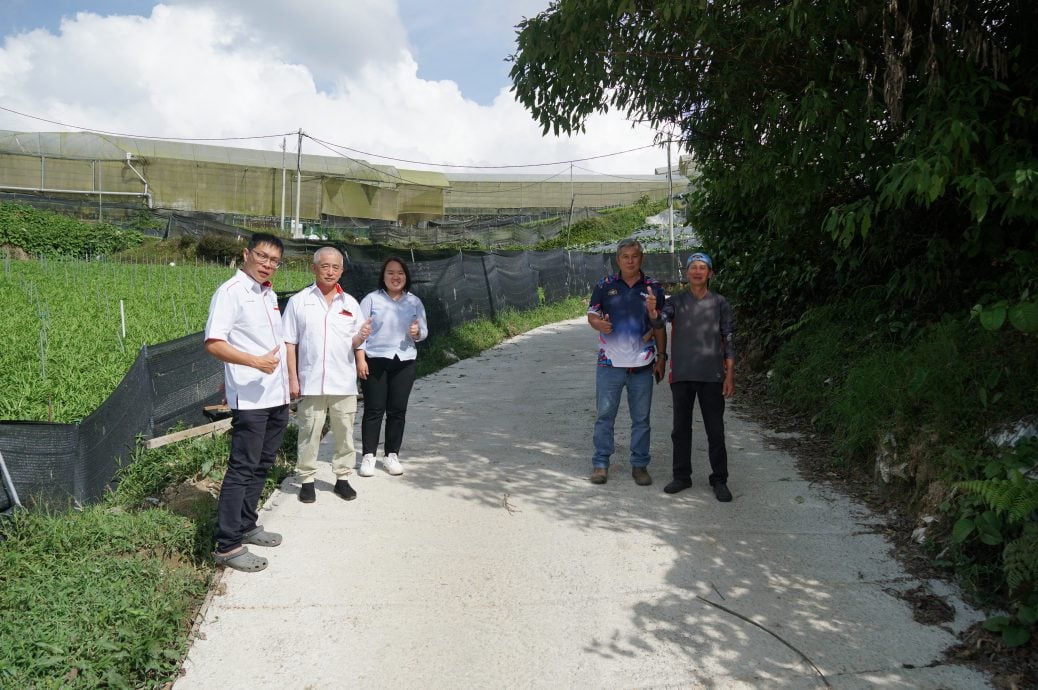 金马仑碧兰璋菜园路20万铺路工程 致力让农业运输通行无阻