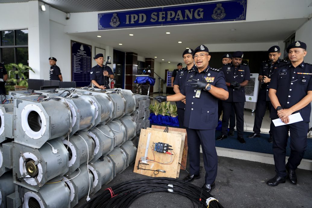 雪邦警方取缔非法比特币挖矿活动