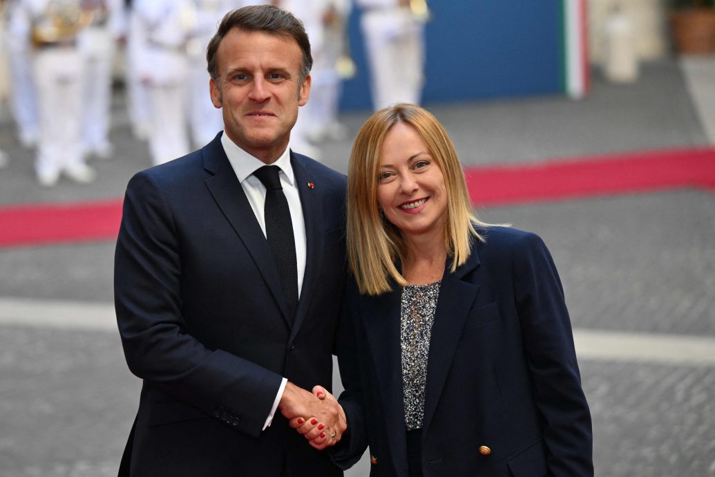 马克龙晤梅洛尼 法意破冰「共创强大欧洲」