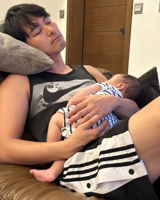 黄翠如晒萧正楠“肉”照 用黑图庆祝父亲节