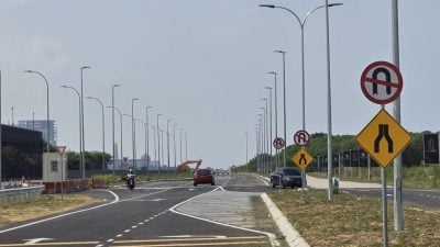 哥打沙万达至海峡庭苑   沿海新路通车 解塞