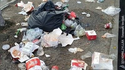 旧摩天轮路夜市垃圾满布  市长严批不文明行为