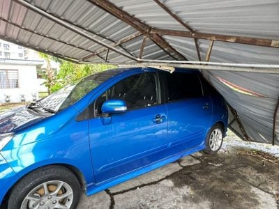 (古城第二版副文))50呎大树倒下 击中神龛车房休旅车