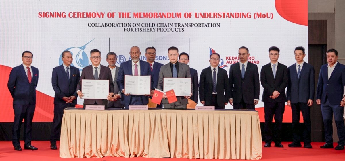 (大北马)中国福建团来吉打港口考察,澳鑫公司助引进技术推动渔业发展