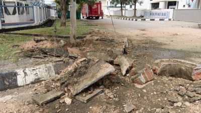 IWK调查地下排污水管爆炸   疑工厂非法排放化学物质