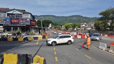 配合建高架引道工程   永久关闭Lintang Angsana路口