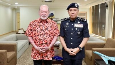 元首新山接见  新总警长莫哈末卡力