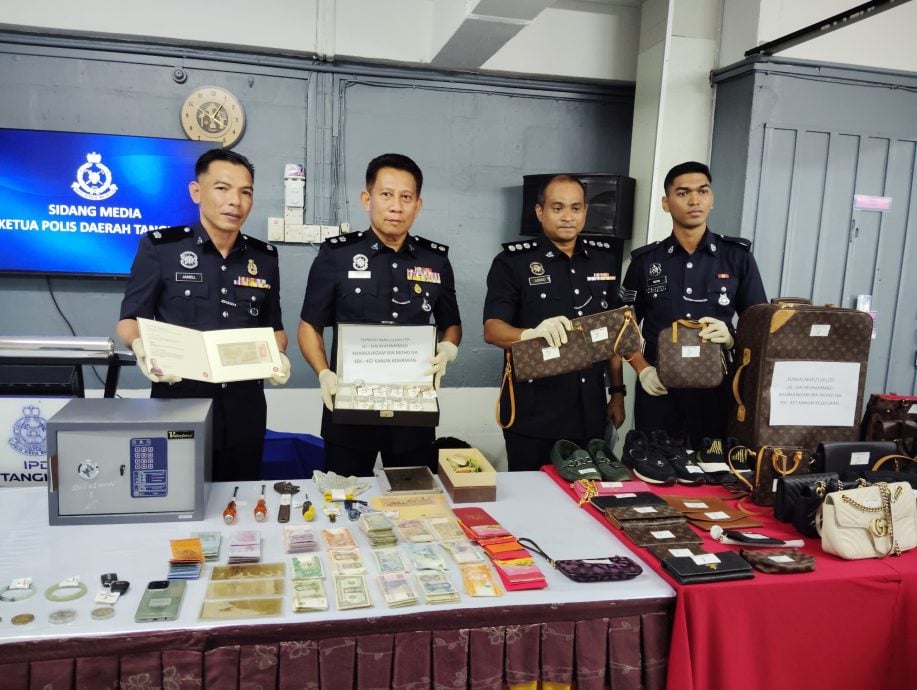 （已签发）柔：61岁惯犯连环爆窃后落网　东甲警方破8案起获逾30万贼赃
